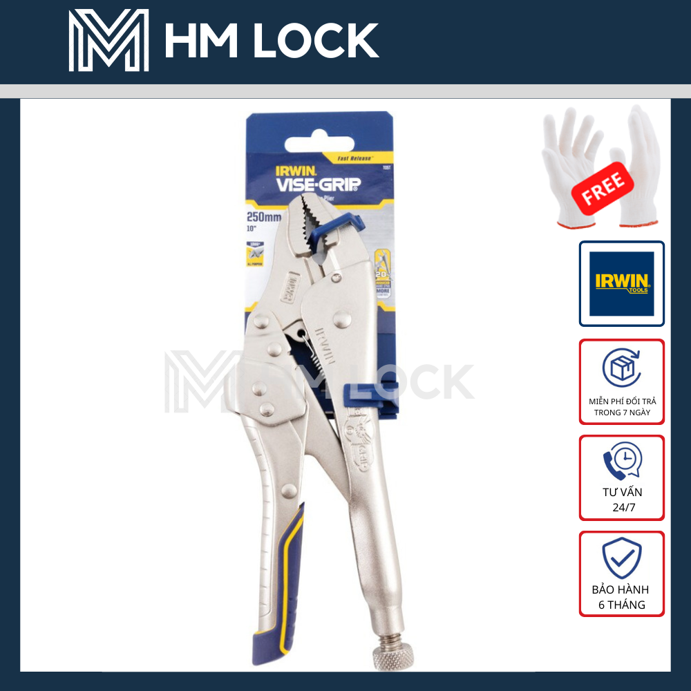 Kềm bấm chết cán bọc cao su irwin 10 inch cao cấp - hàng chính hãng - mã: t05t - hm lock