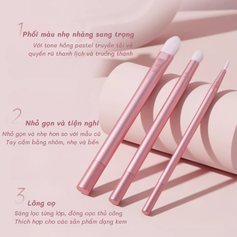 Bộ Cọ Trang Điểm 3 Cây RT Real Techniques Perfect Concealer