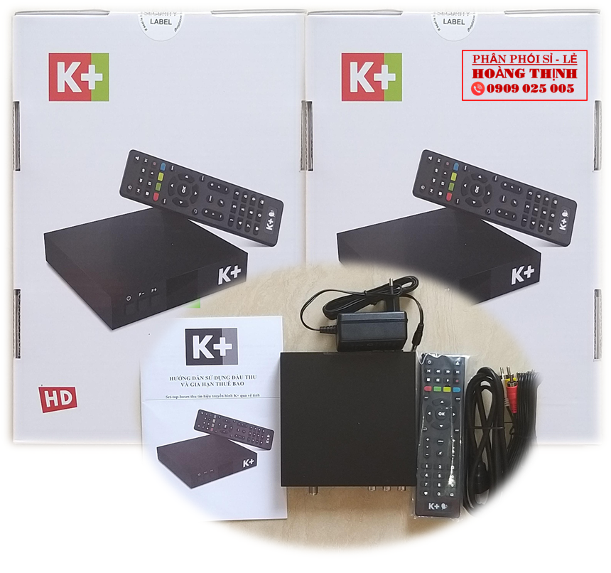 [HCM]Đầu thu K+ Full HD {Tặng kèm 2 tháng thuê bao} Chính Hãng từ K+