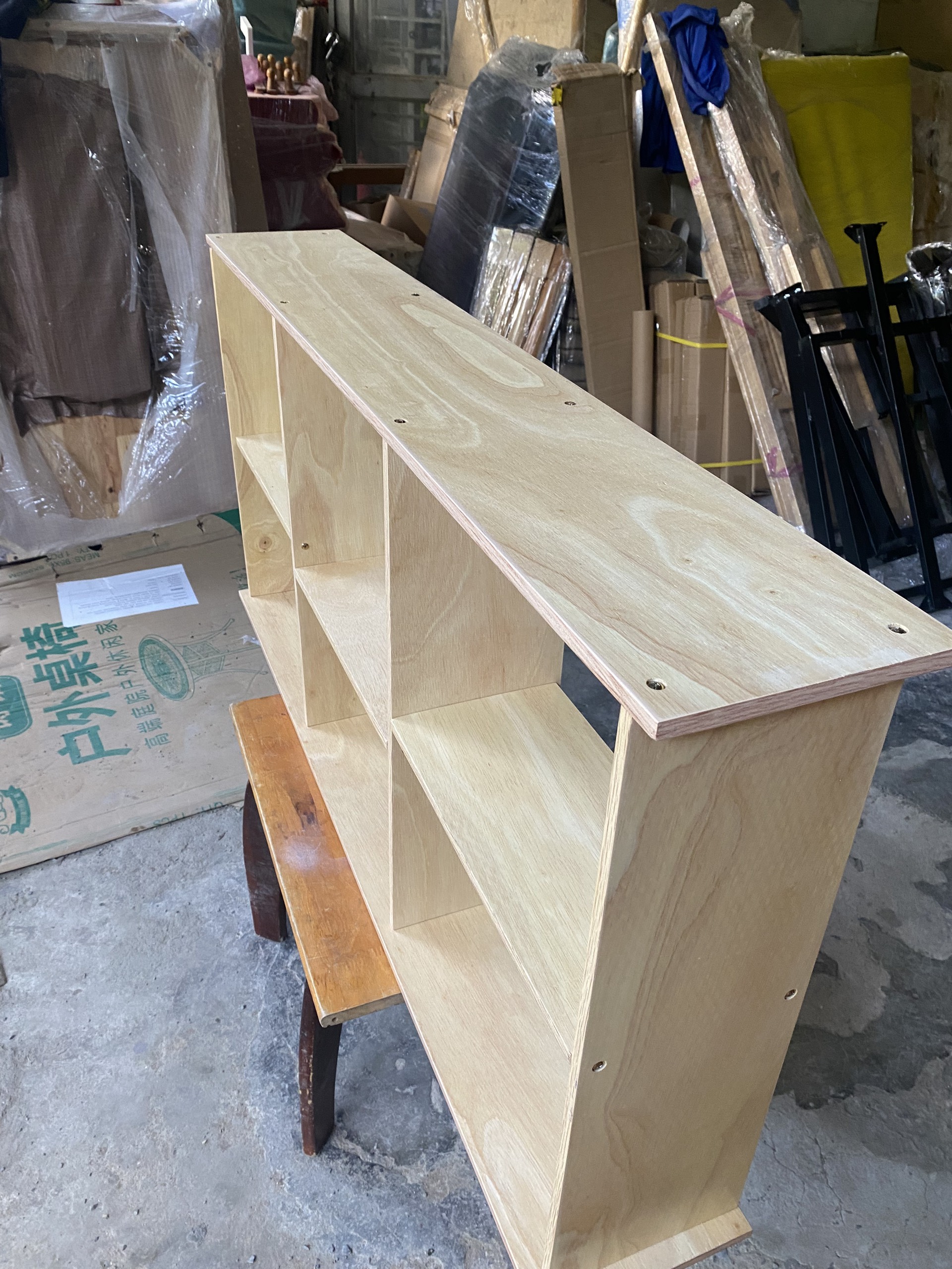 Kệ Sách Treo Tường Rộng 120cm Gỗ cao su