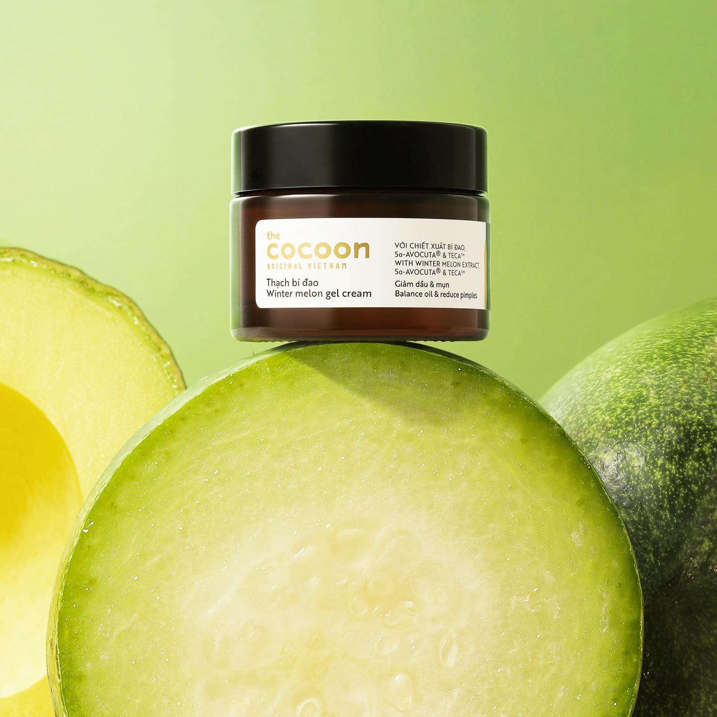 Thạch Bí Đao cocoon cấp ẩm và ngừa mụn 30ml - 100ml