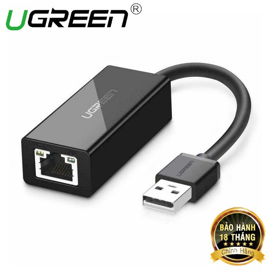 Cáp USB to Lan Ugreen 20254 tốc độ 10/100Mbps  - HapuStore