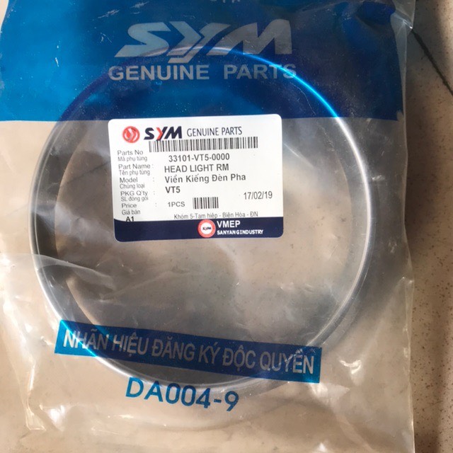 [HCM]Viền kiếng pha đèn xe Attila Elizabeth hãng SYM