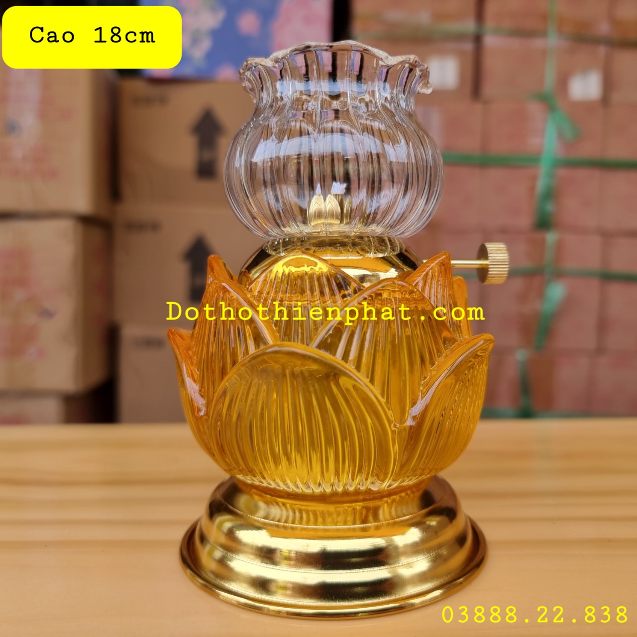 [HCM]Đèn thờ đốt dầu lưu ly cát tường mẫu đẹp