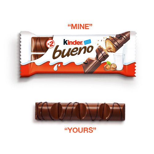 Kẹo SCL nhân sữa hạt dẻ Kinder Bueno 43g