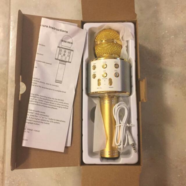 Mic Kèm Loa Bluetooth WS-858 Đa Năng 6 in 1