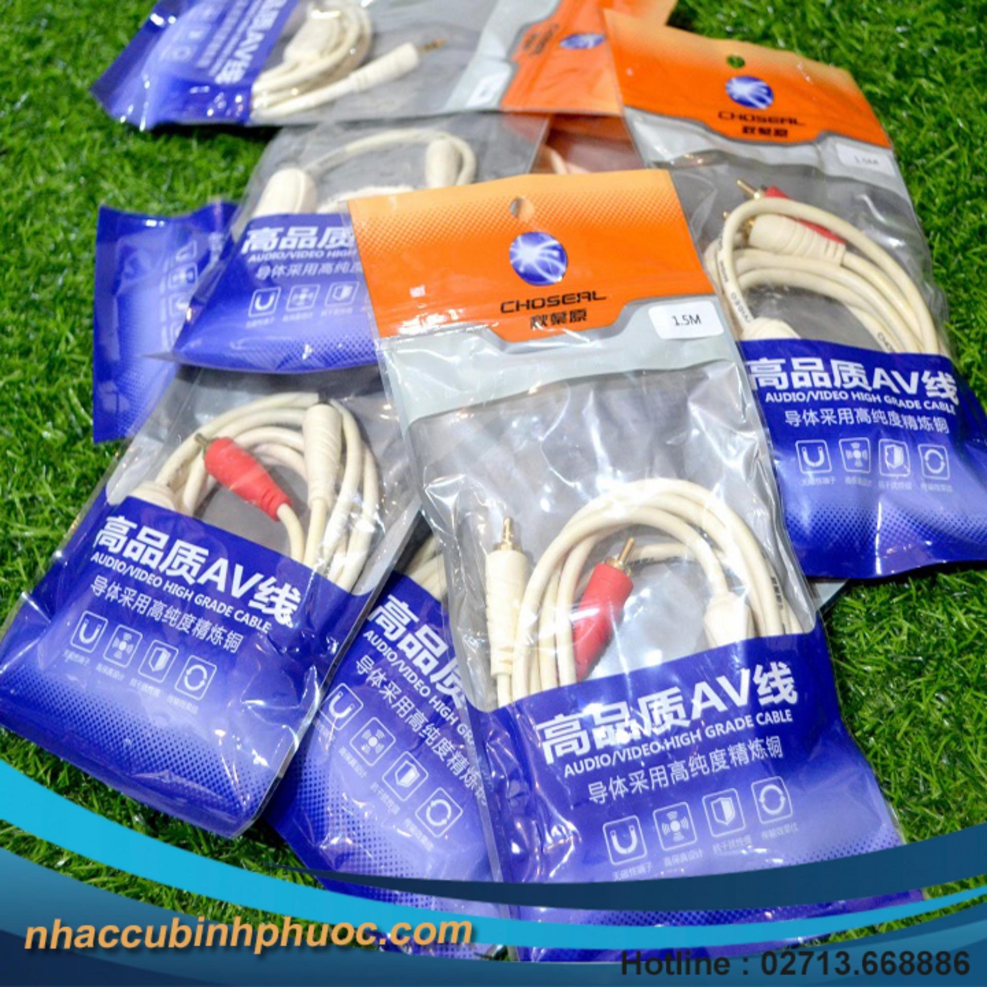 Dây tín hiệu 3mm ra hai đầu bông sen