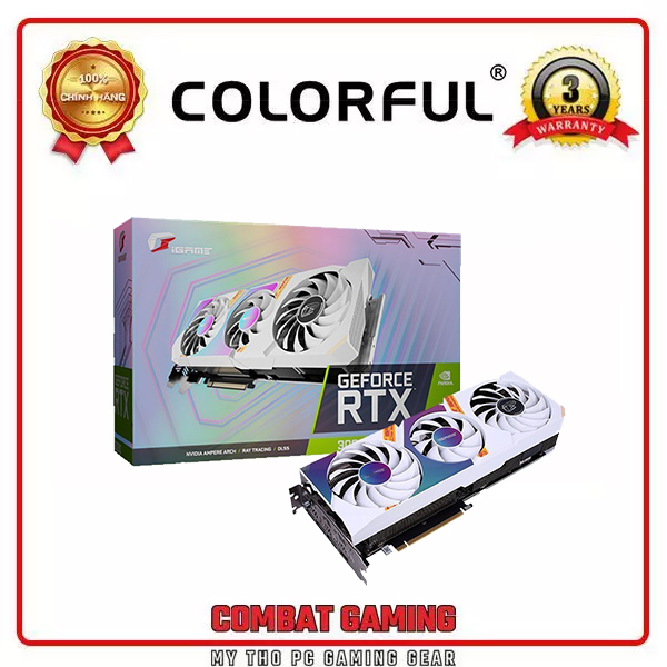 Card Màn Hình COLORFUL IGAME RTX 3060 ULTRA WHITE OC 12GB GDDR6