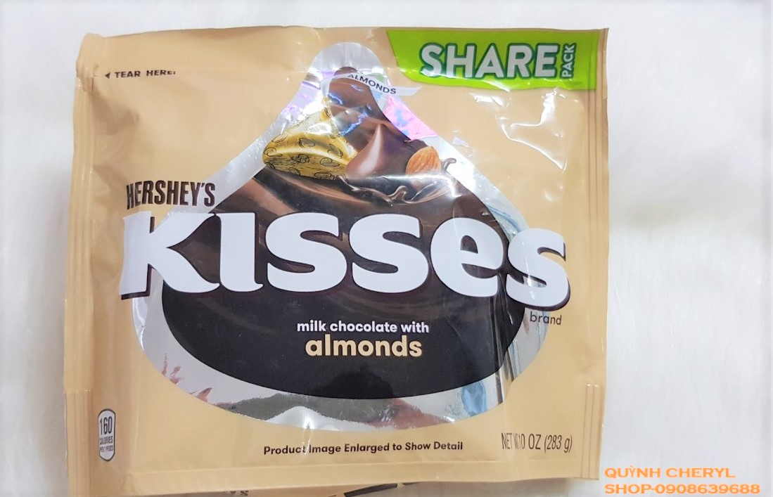 [HCM]Kẹo Socola Hersheys Kisses MỸ (Date 2022)