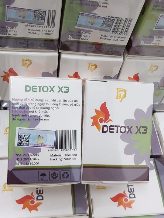 DETOX X3 GIAM NHANH MỠ BỤNG 60 VIÊN