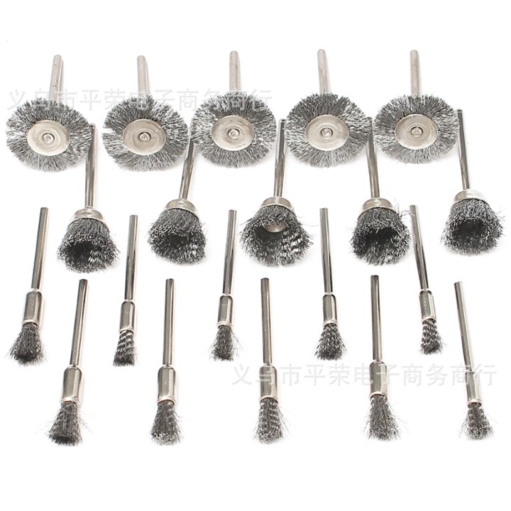Bộ chổi sắt đánh rỉ - sét 15 món