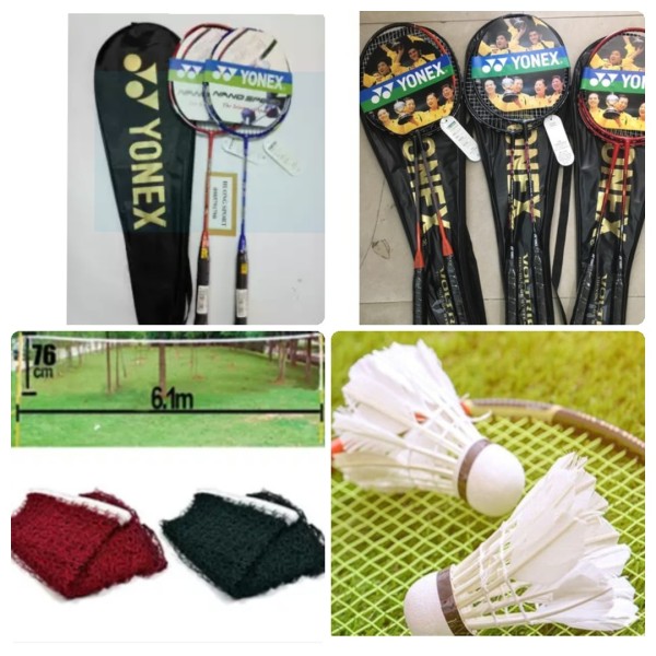 Trọn bộ vợt cầu lông Yonex cao cấp + lưới và 2 quả cầu
