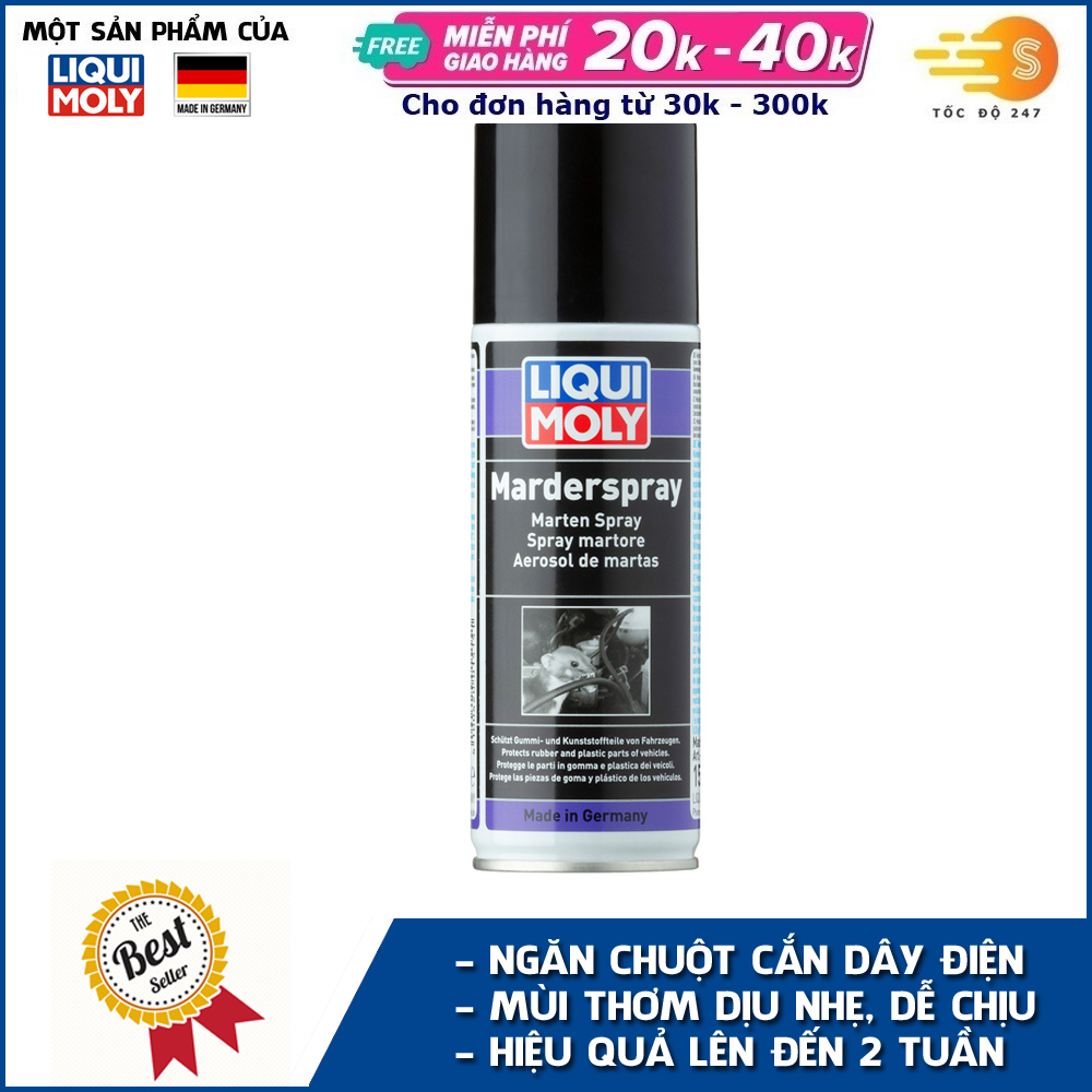 Chai xịt chống chuột, đuổi chuột Liqui Moly 1515 thuốc xịt chống chuột