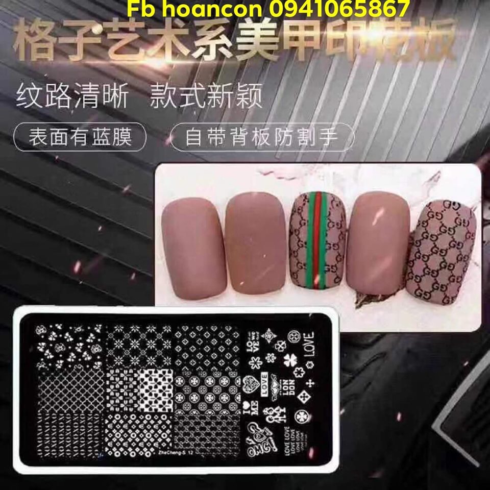 Bảng in móng tay TỪ 01 ĐẾN 60  ( kết hợp với sơn in và con dấu )