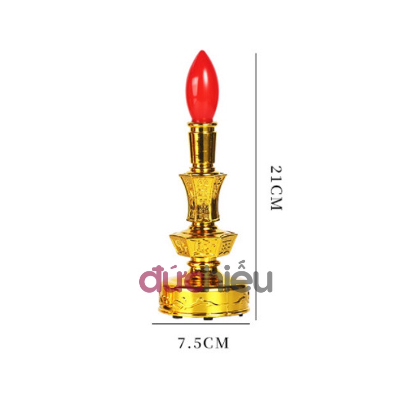 Đèn bàn thờ dùng pin ( 2 cái ) , đèn cầy thờ cúng dùng pin