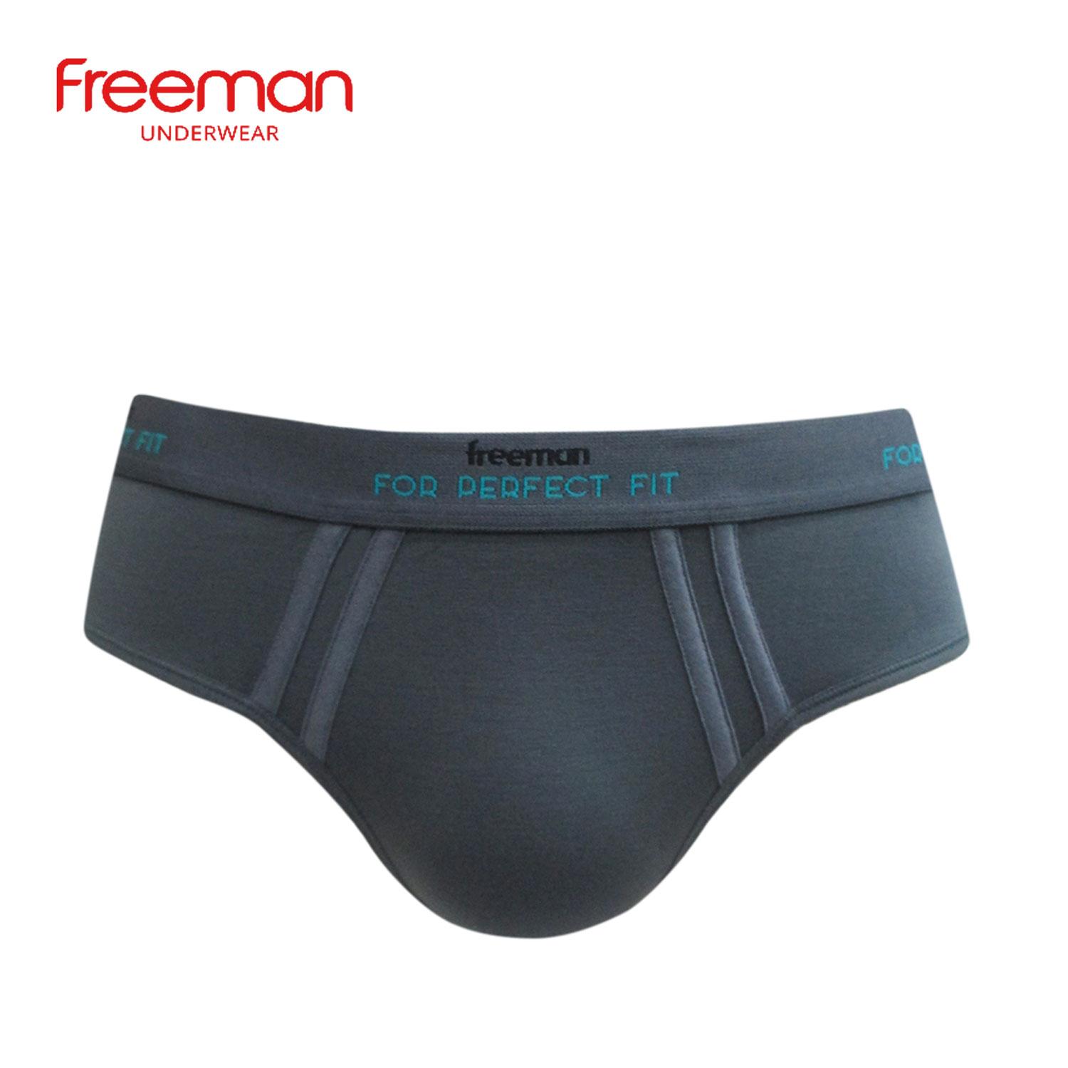 (MÀU ĐEN )Quần lót nam Freeman cao cấp [Combo 3] - Chất liệu Modal BC637