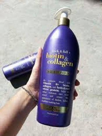 Dầu Gội Biotin & Collagen OGX 577ml - thick & full Shampoo ( Chống Rụng Tóc Và Kích Thích Mọc Tóc)