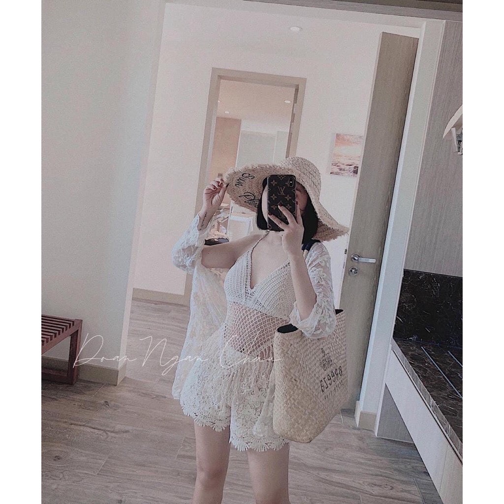 Set bikini 3 món đi biển cực đẹp