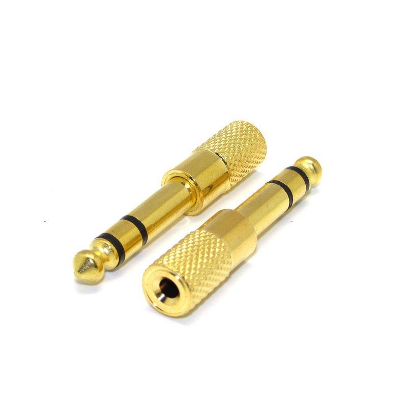 01 cái jack chuyển đổi Âm thanh từ 6.5mm ra 3.5mm ( loại tốt )