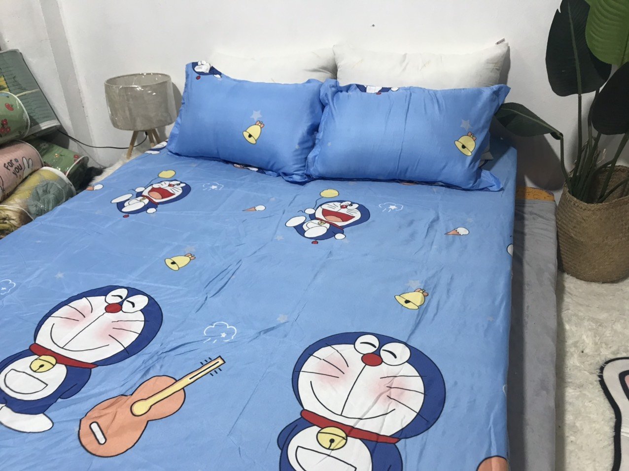Bộ Ga Gối 3 Món ( Gồm 1 Ga Bo Chun + 2 Vỏ Gối) Mã CH201