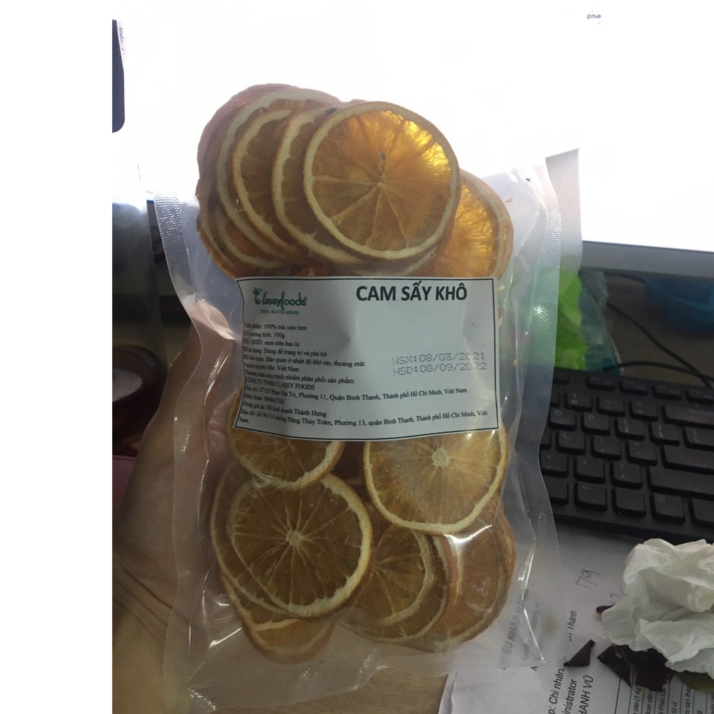 [HCM]Cam Sấy Khô 100G
