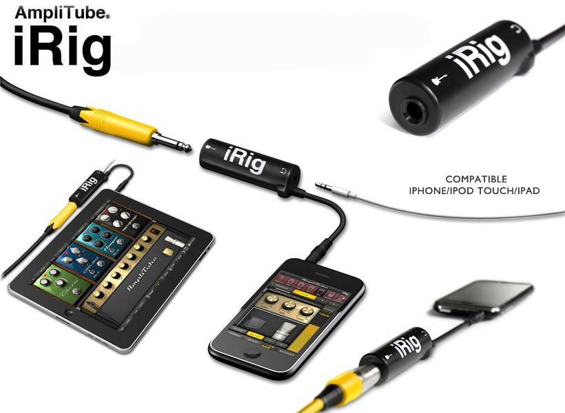 Thiết Bị Thu Âm Live Stream Irig - irig AmpliTube,thiết bị thu âm đàn ghi ta IRIG dùng cho điện thoại