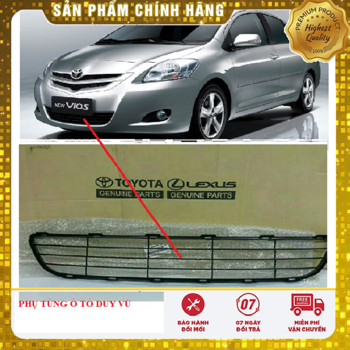 Lưới gió cản trước toyota vios 2008 - 2013