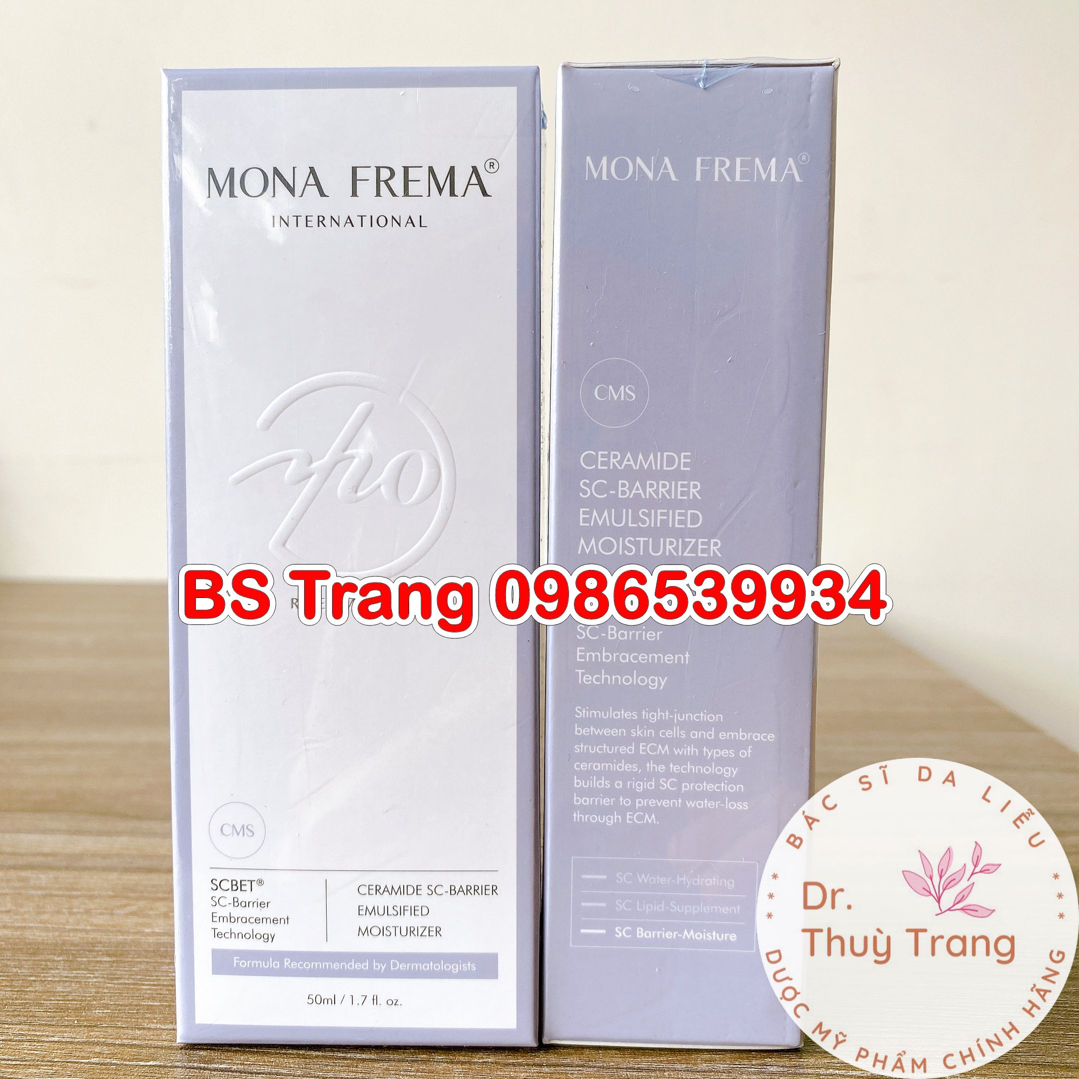 [Chính hãng] Tinh chất dưỡng ẩm cho da nhạy cảm Mona Frema CMS Moisturizer - 50ml