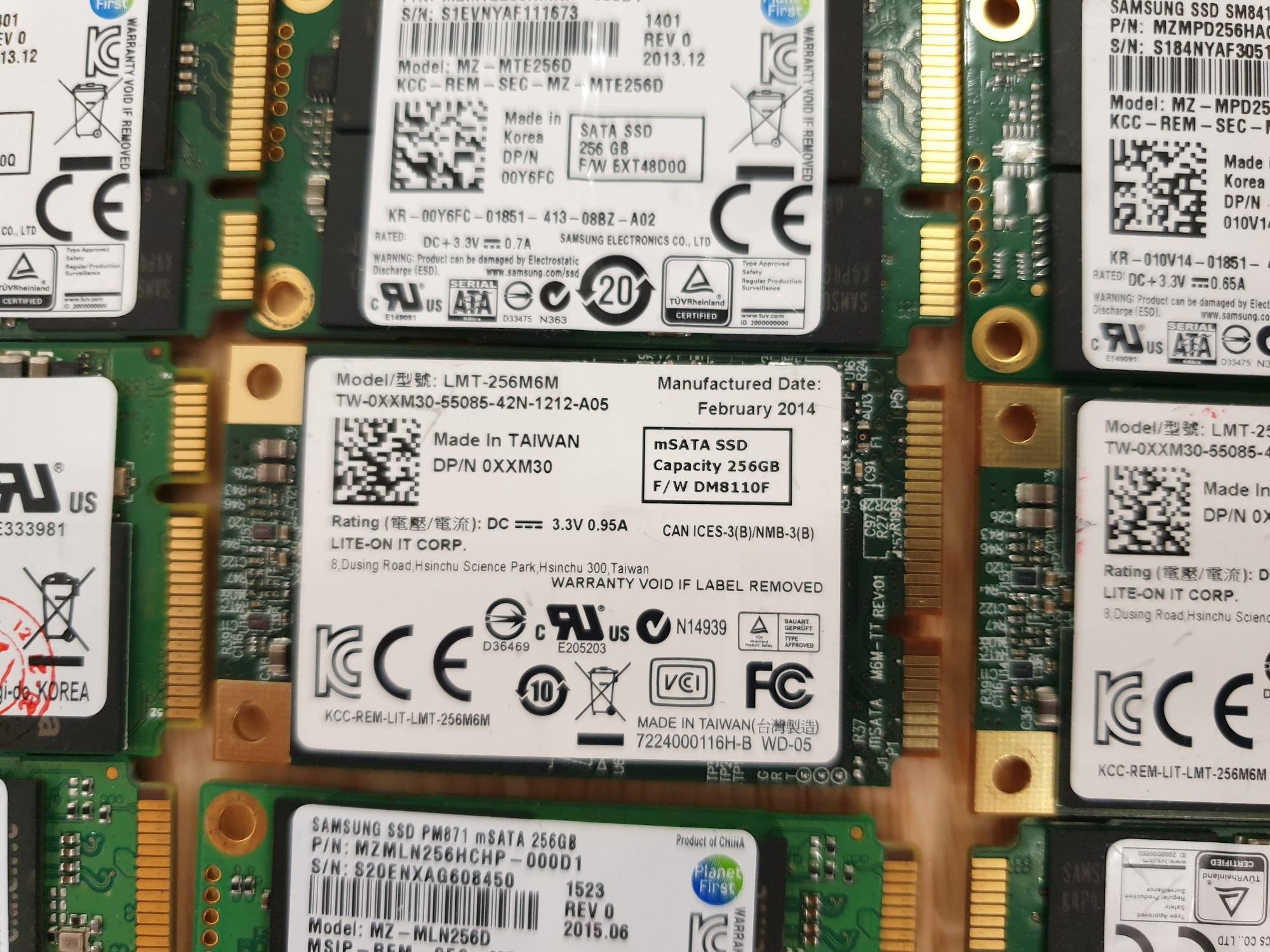 SSD mSata 256gb, Zin Tháo Máy Nhập USA
