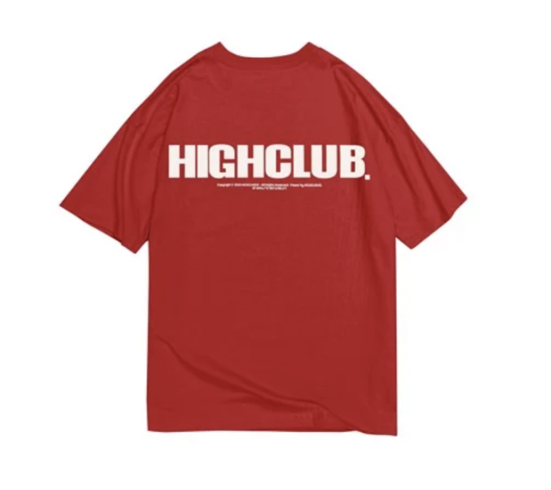HIGHCLUB Basic Tee - Red/White (20H 18/6)