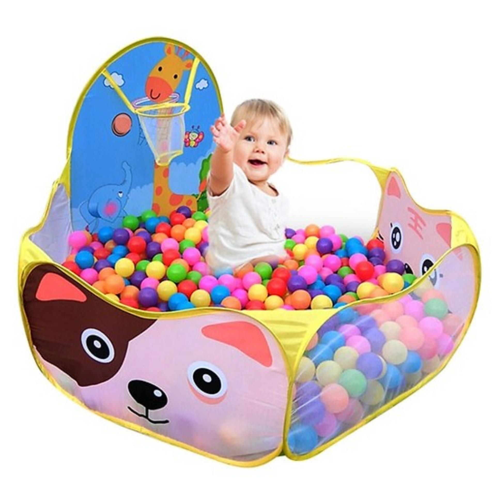 Lều bóng hươu cao cổ cho bé (Kèm 100 Quả Bóng Nhựa)