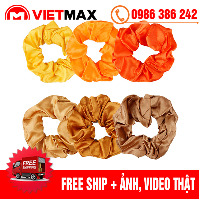 🎁 Dây Buộc Tóc (Cột Tóc) Scunchies Vải Phi Bóng Thời Trang Hàn Quốc