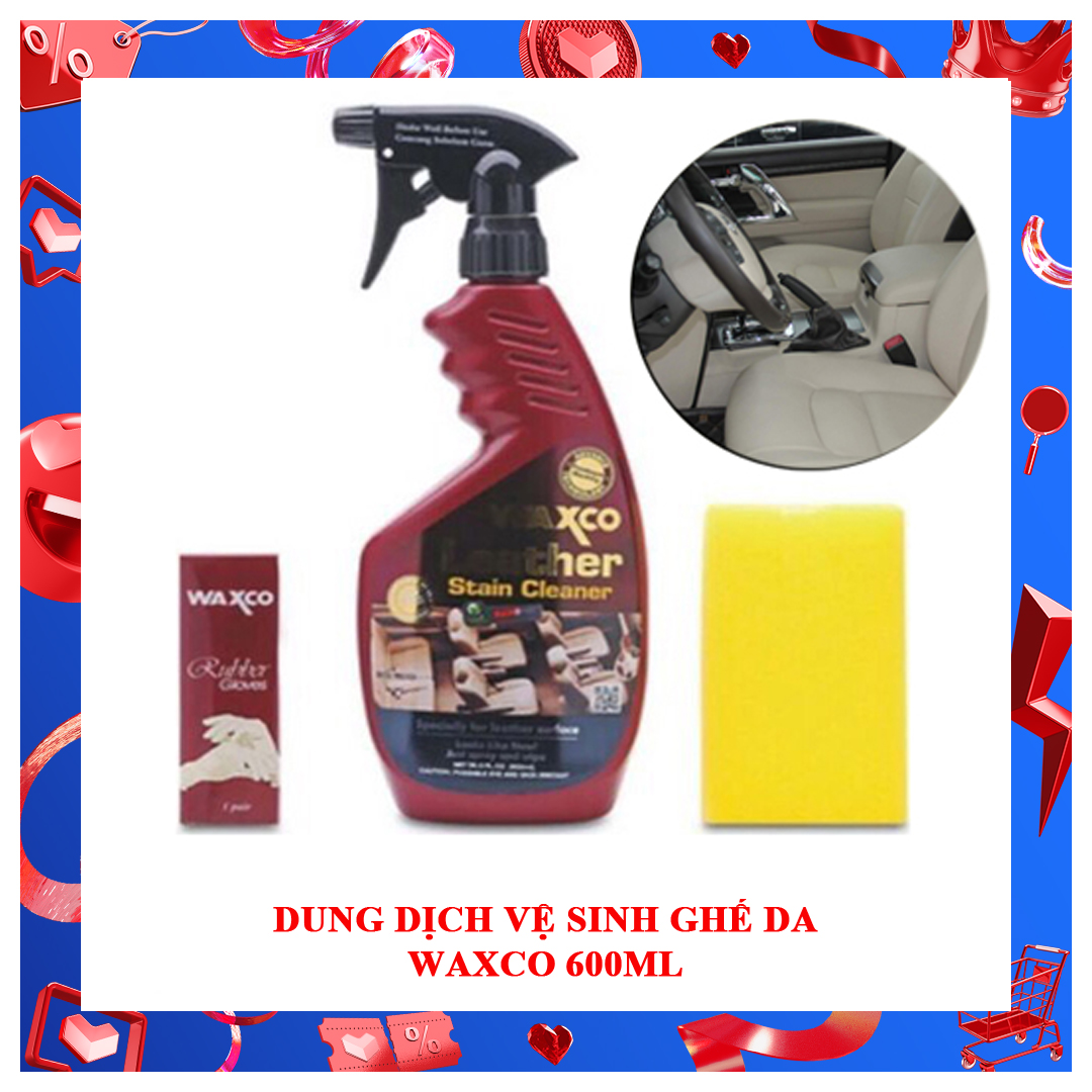 [HCM]Dung dịch vệ sinh ghế da Waxco 600ml
