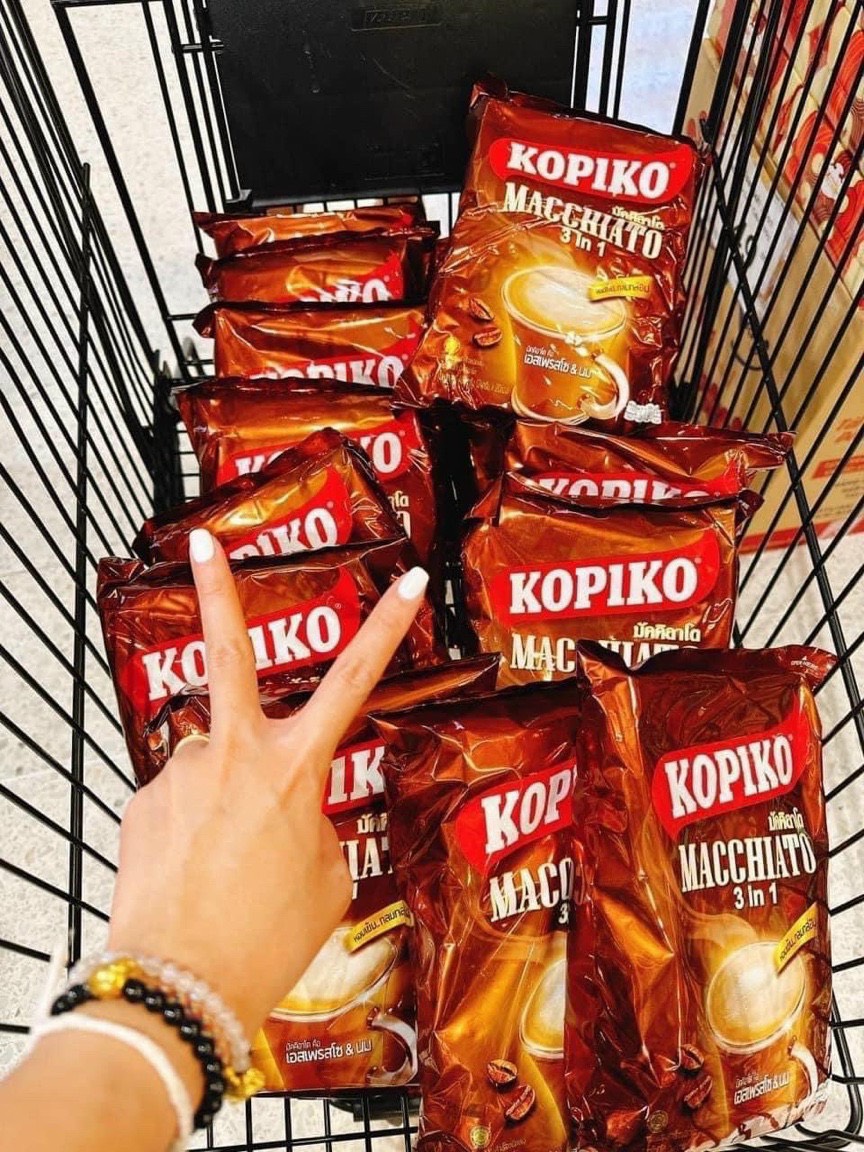 [SẴN SHOP] Cà Phê Sữa Kopiko Thái Lan Túi Lớn 480g (20 gói)