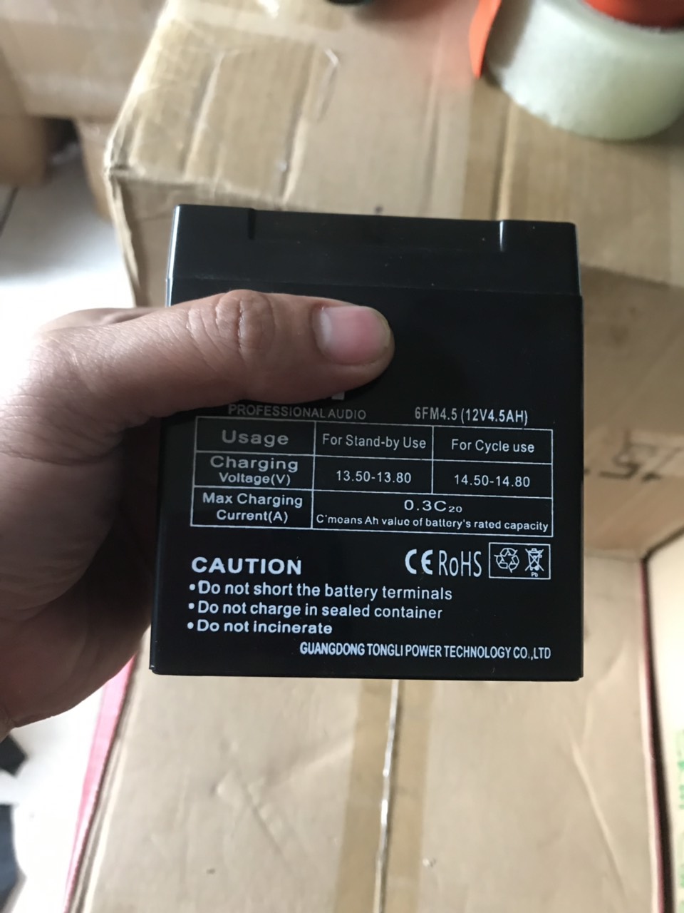 Acquy 12V4.5A cho loa kéo