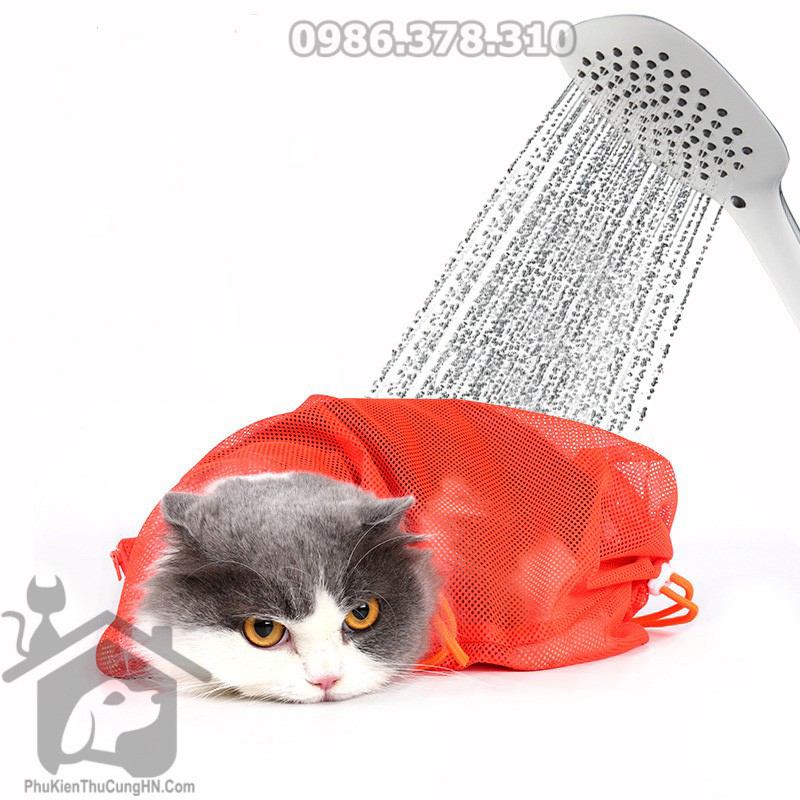 [HOÀN TIỀN 10%]Túi lưới giữ mèo Pet Grooming Bag dùng khi tắm cắt móng cho mèo
