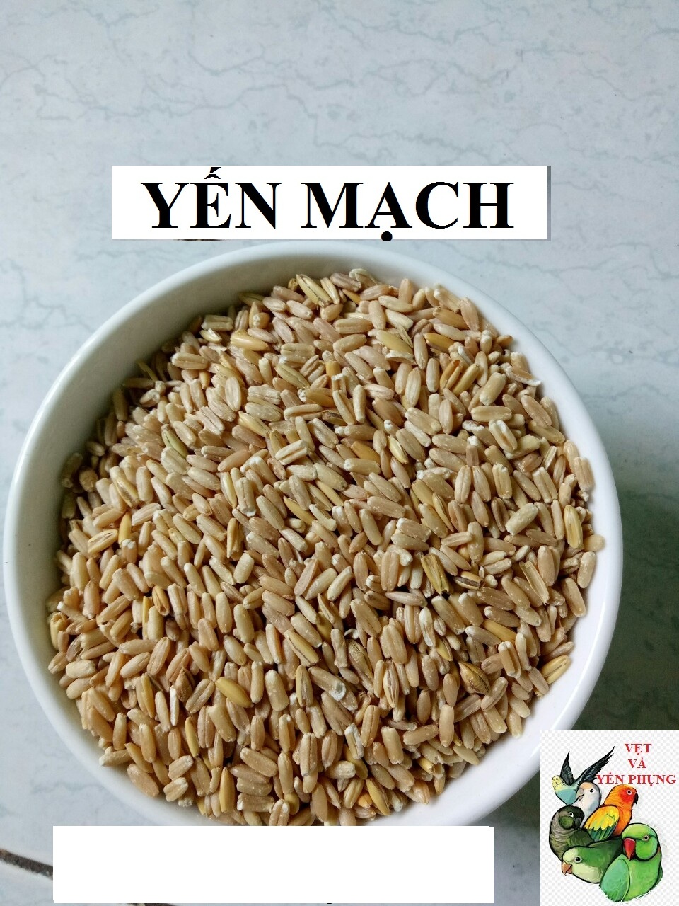 500GRAM HẠT YẾN MẠCH BÓC VỎ CHO CHIM,VẸT,THÚ CƯNG.