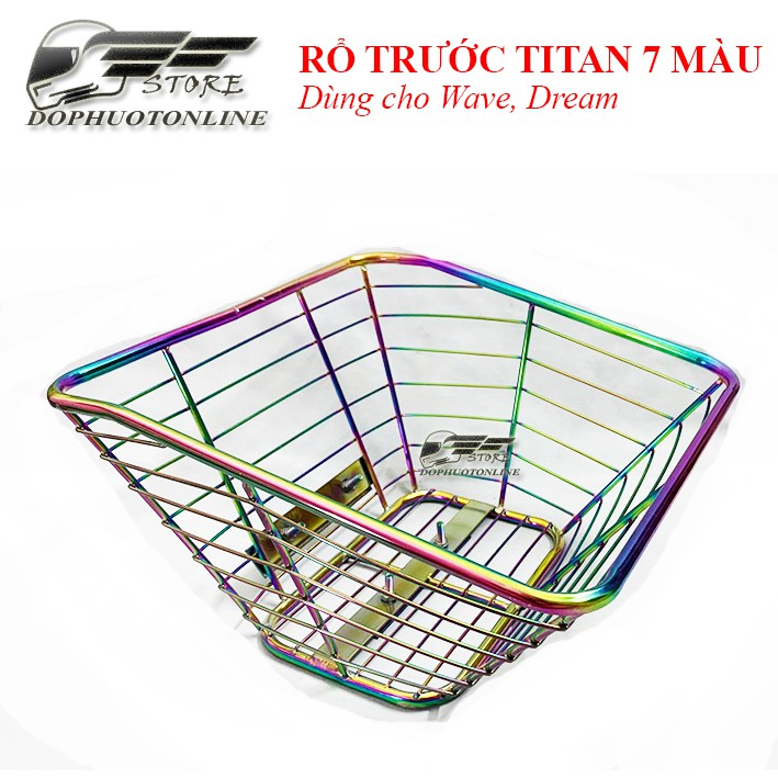 Rổ (Giỏ) Trước Inox, Titan Cho Wave, Dream <Dpol>