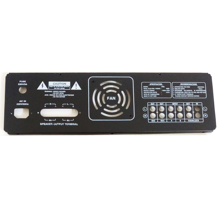 Mặt sau ampli 2 quạt