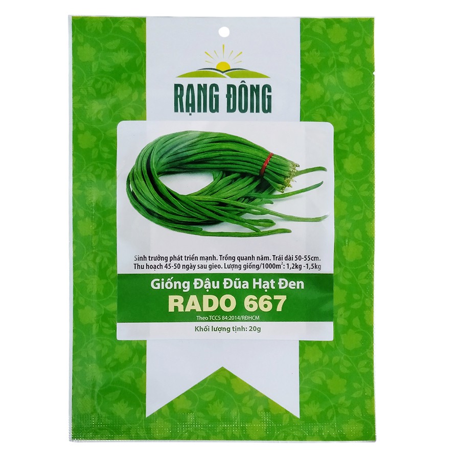 Hạt Giống Đậu Đũa Cao Sản Rạng Đông 20Gram