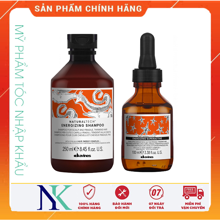 [HCM]Combo Chống Rụng Và Kích Thích Mọc Tóc Davines Energiring 250Ml