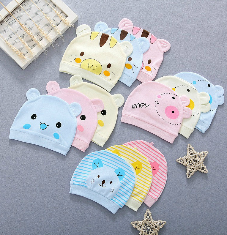 [HCM]Nón cotton mềm mại dùng cho bé sơ sinh