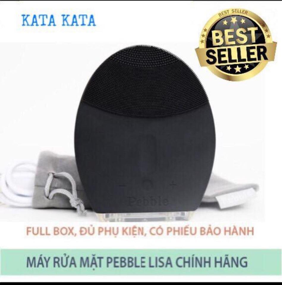 [HCM]Máy rửa mặt Pebble Lisa Gen 5 - Đen black [Bảo Hành 12 tháng]