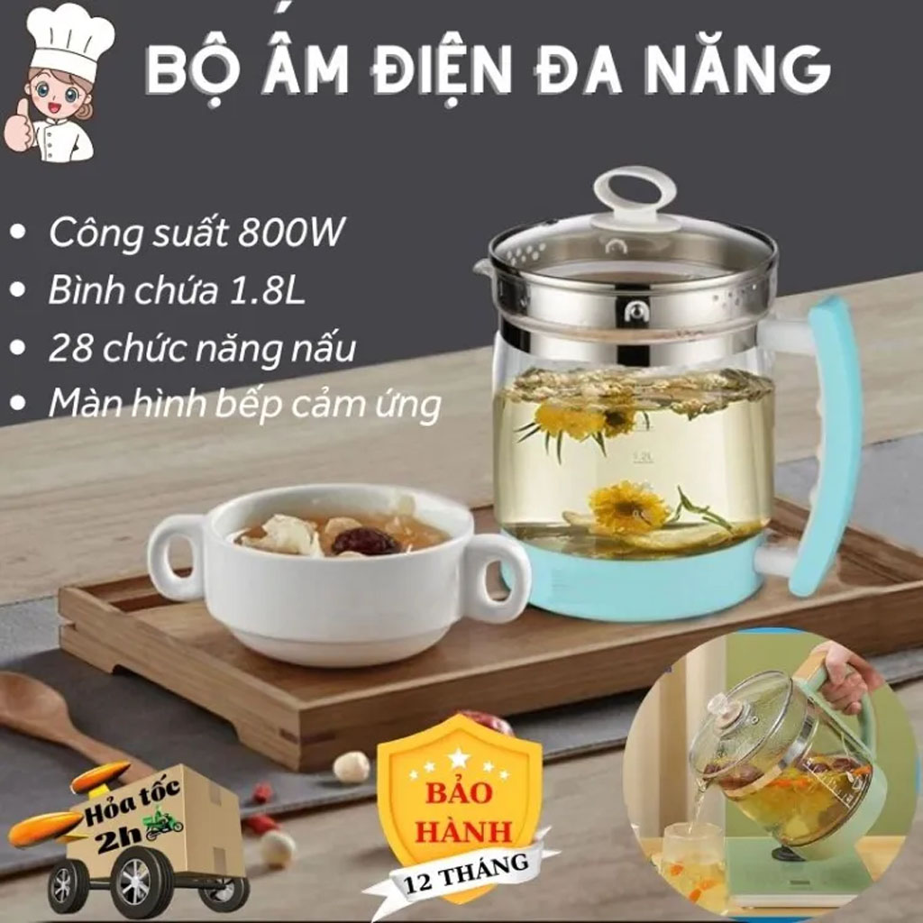 Bình đun nước siêu tốc - am nuoc sieu tốc - bình siêu tốc - ấm đun nước siêu tốc - âm nước siêu tốc - bình trà thủy tinh - ấm pha trà giữ nhiệt- ấm đun nước bếp từ