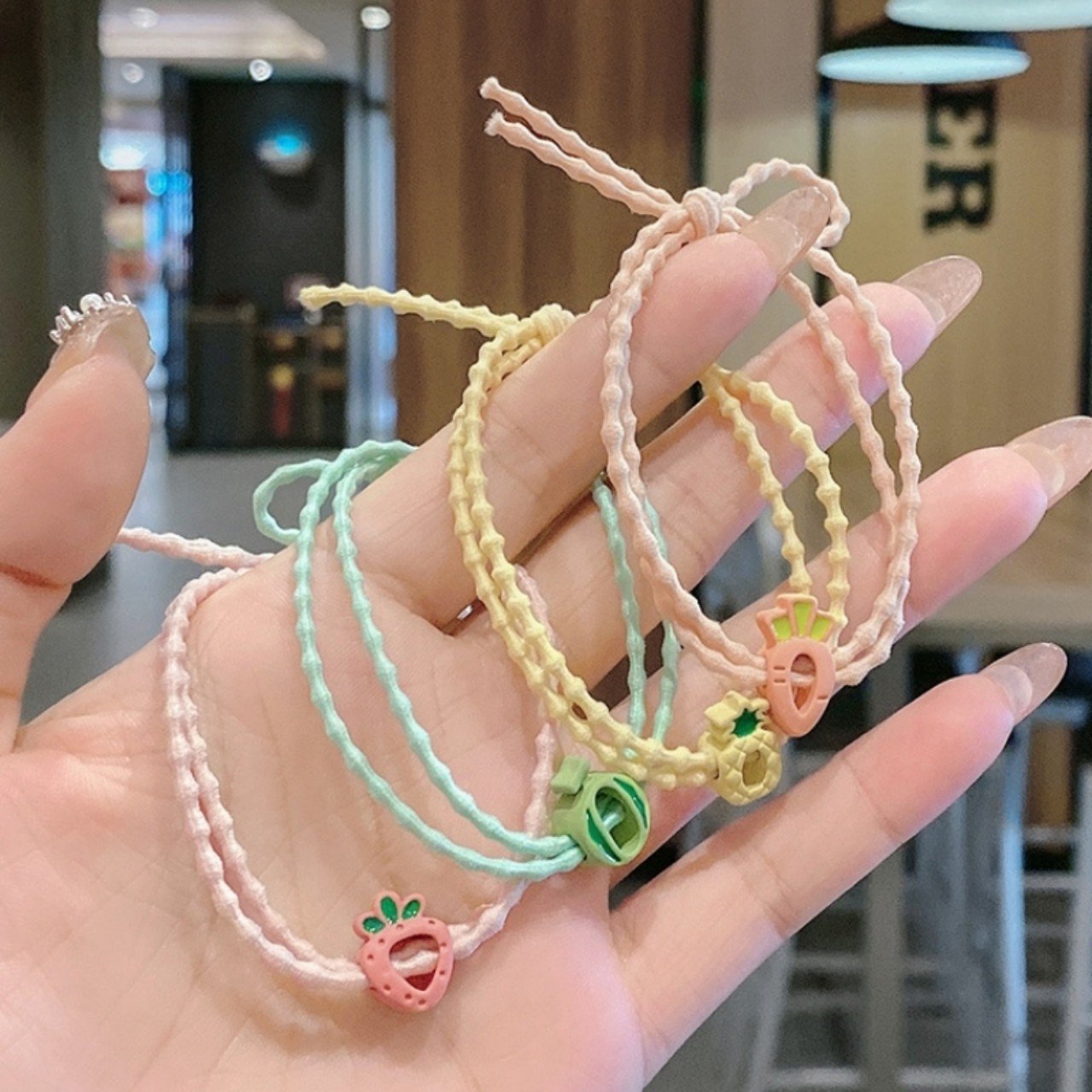 Dây cột tóc ngẫu nhiên - 01  cột