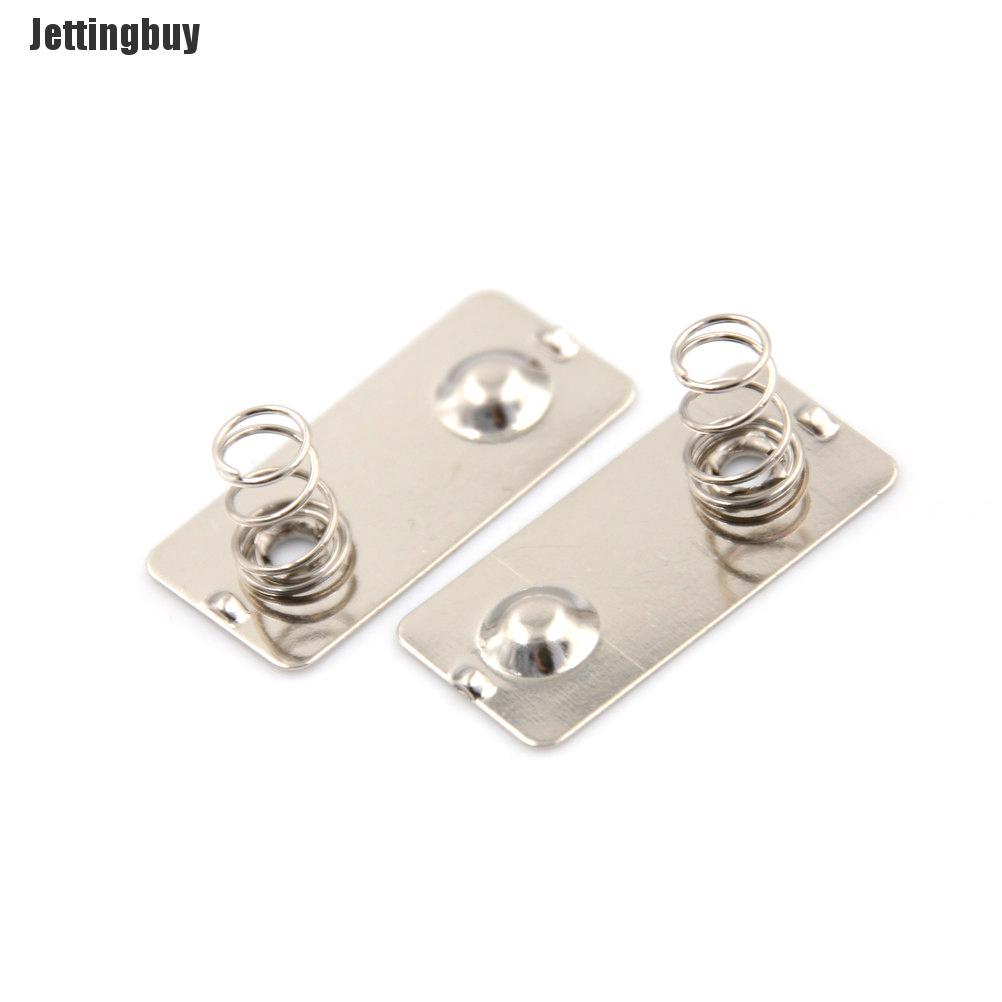 Jettingbuy 4 Mizdsik 10 Chiếc Pin AA Chuyển Đổi Dương Âm Tấm Tiếp Xúc Mùa Xuân