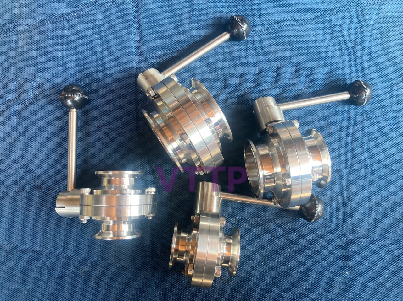 van bướm inox, van bướm vi sinh, van kẹp clamp