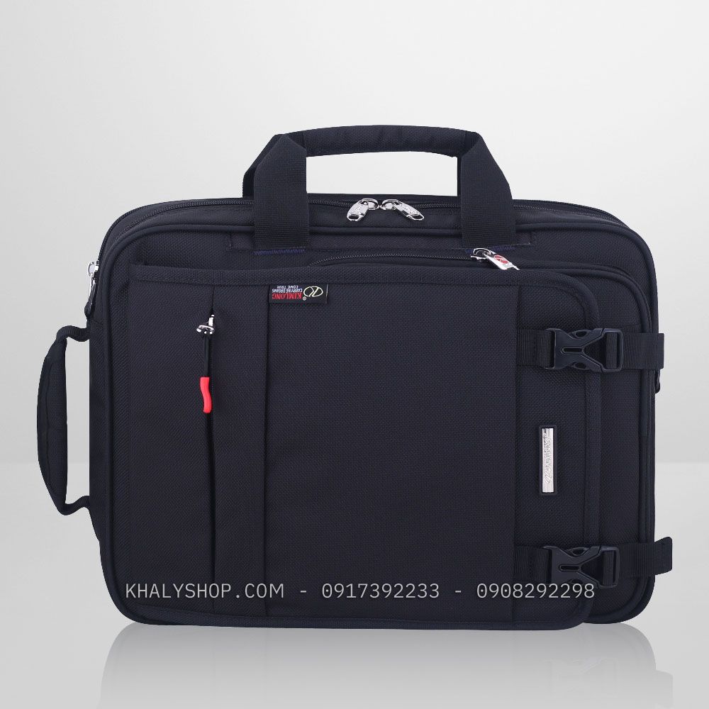 Cặp đa năng nhiều ngăn KL201 màu đen - 735NBLKL201 ( 40x16x30cm )