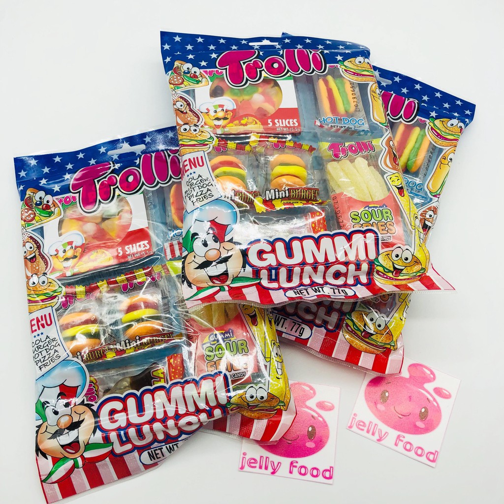 KẸO DẺO TROLLI GUMMI LUNCH 77GR