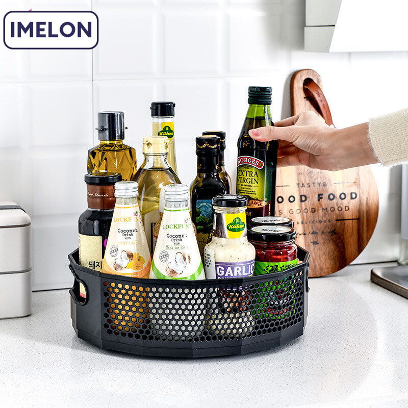 IMELON Buy 1 Get 1 Free gift free store-wide Swivel Seasoning Rack Kitchen Indoor Storage Cabinet Bathroom Cosmetic Box Department Store Multipurpose Storage Shelf
